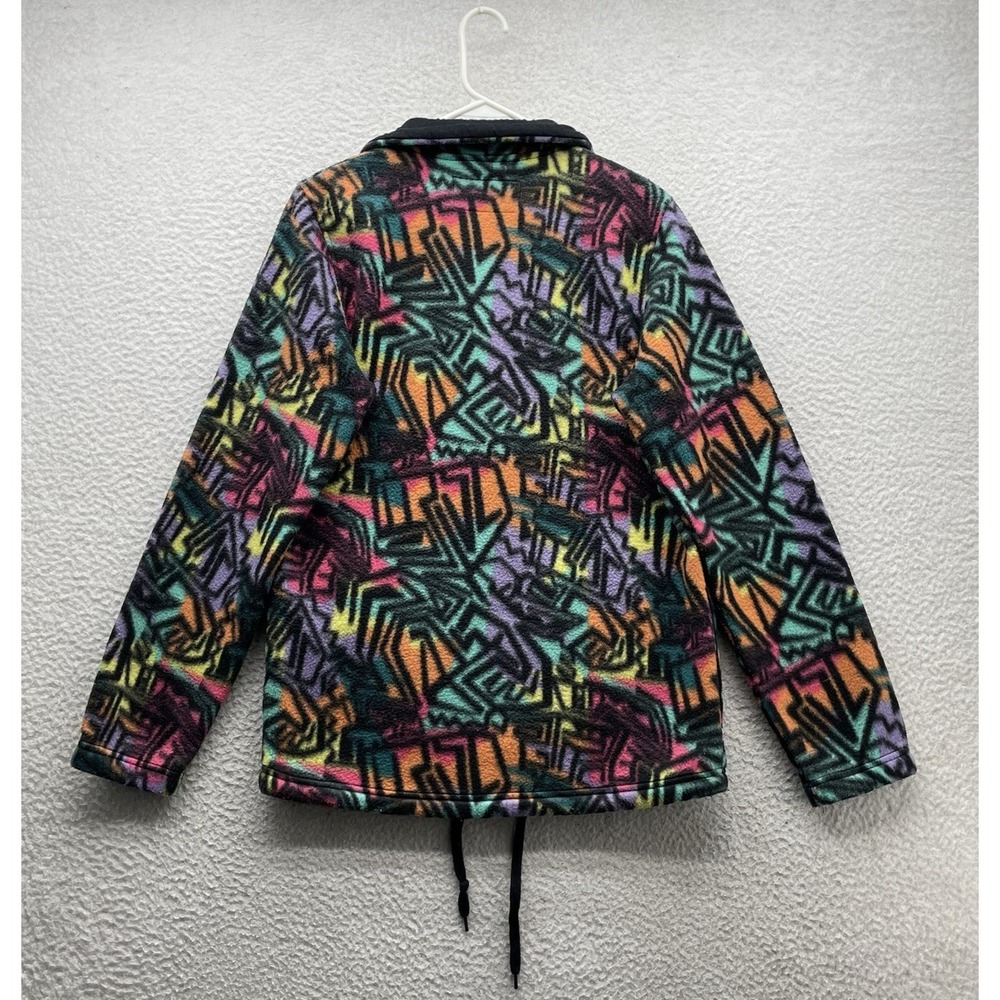 Empyre Jacket Mens Small S Tech Fleece Neon Graffiti Retro Y2K Skater Colorful - Picture 7 of 13